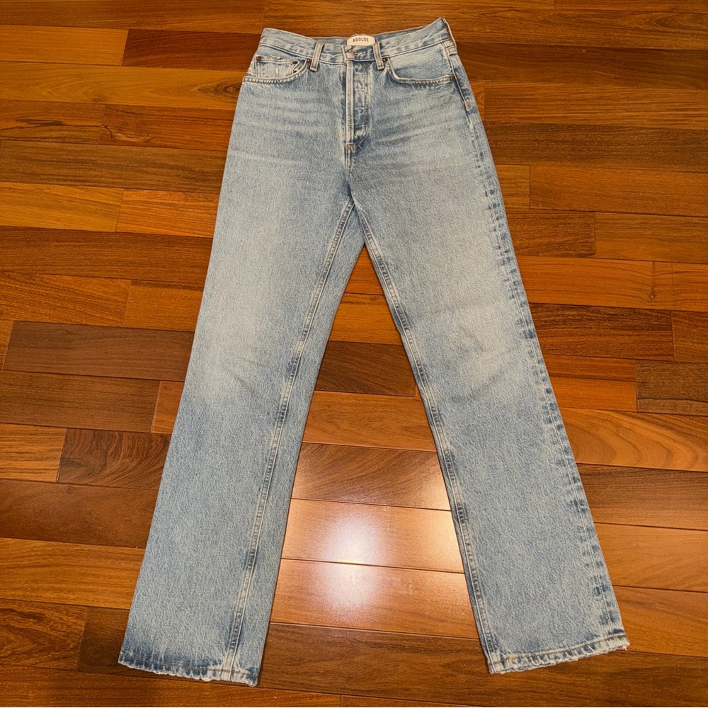 AGOLDE Lana Straight Jeans in Riptide Size 24